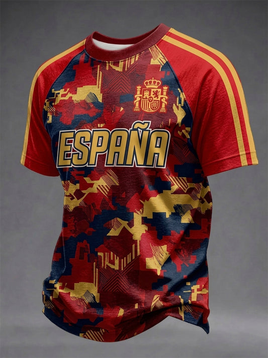 Camiseta estampada del equipo de fútbol de España masculino 2026