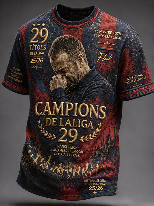 Camiseta estampada Barcelona Football Lover para hombre