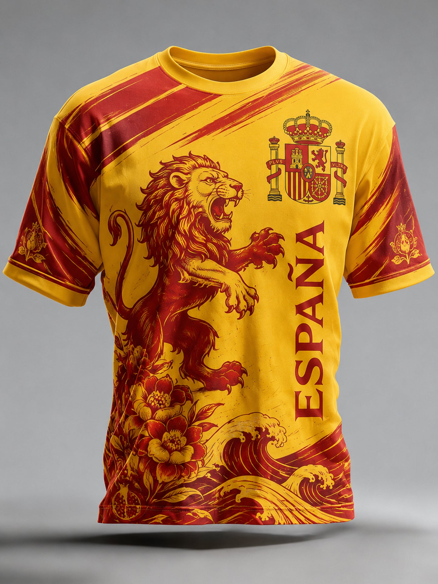 Camiseta de arte para aficionados al fútbol español para hombre