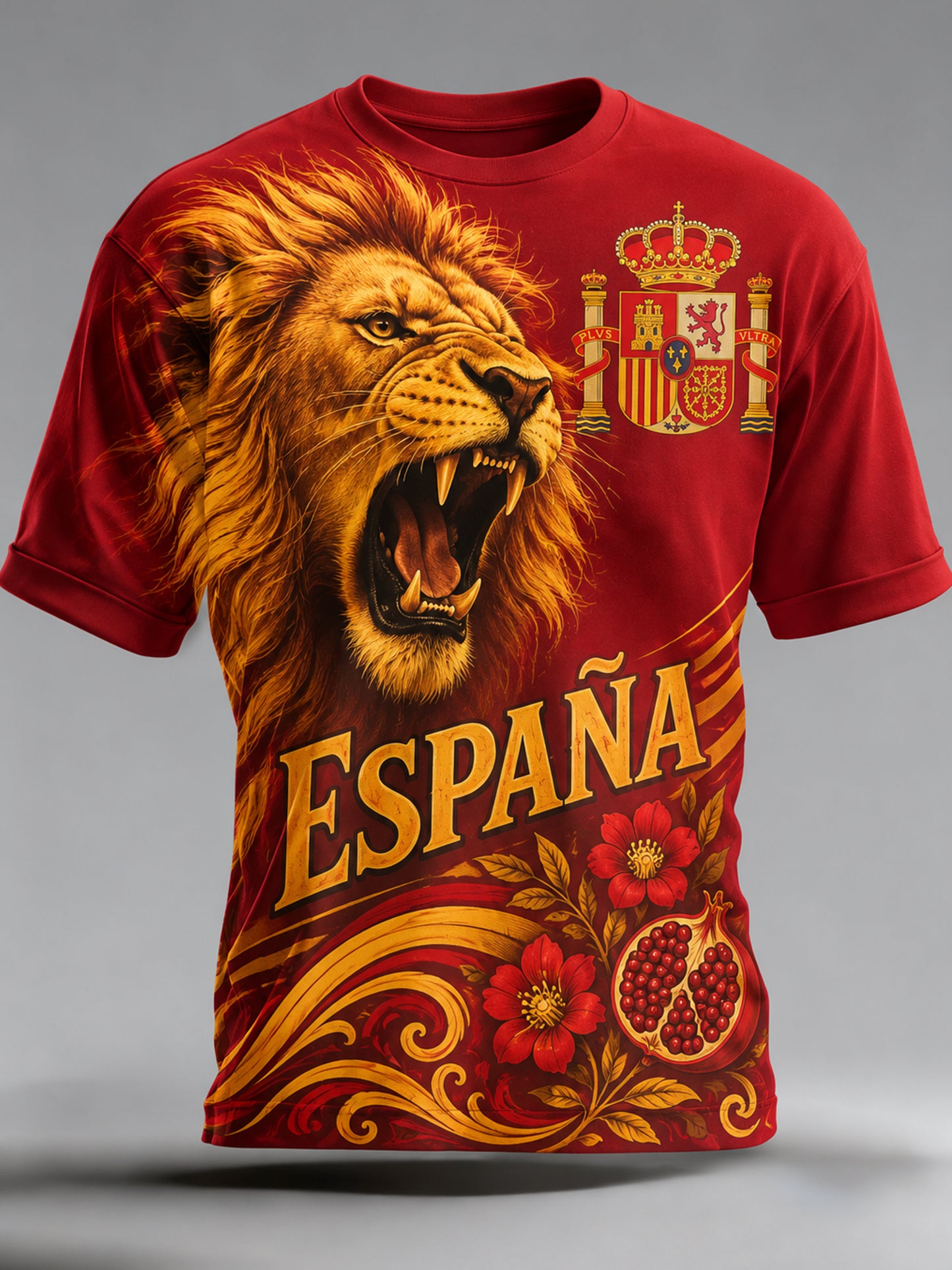Camiseta de arte para aficionados al fútbol español para hombre