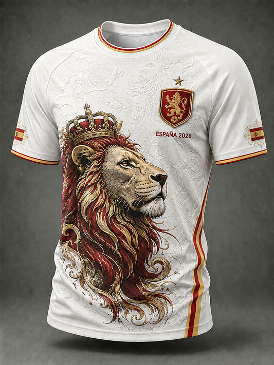 Camiseta de manga corta de fútbol ESPAÑA para hombre