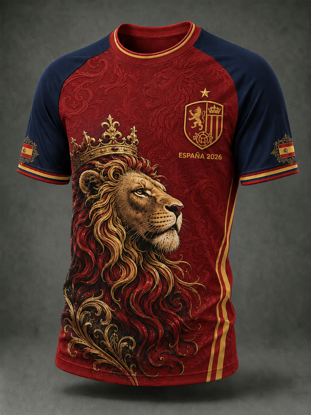 Camiseta de manga corta de fútbol ESPAÑA para hombre