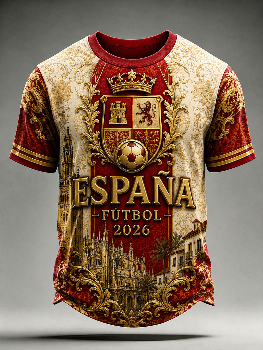 Camiseta de aficionado de fútbol de España 2026 para hombre