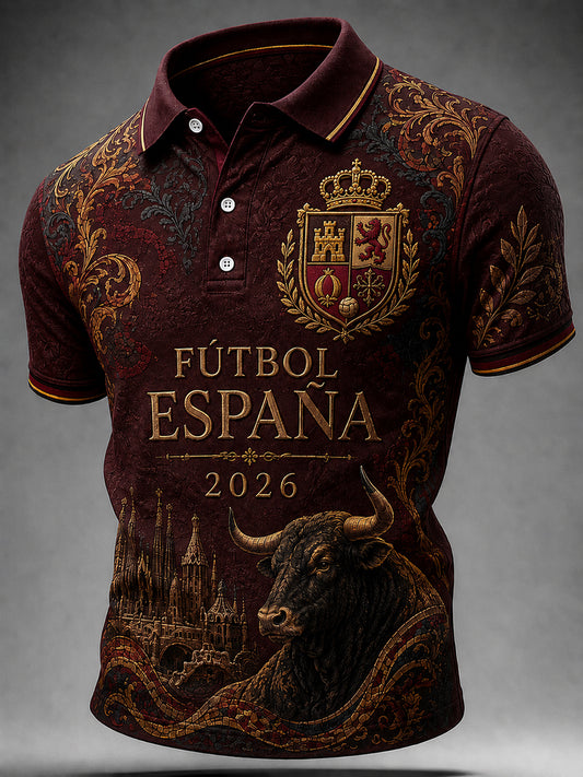 Camiseta de aficionado de fútbol de España 2026 para hombre