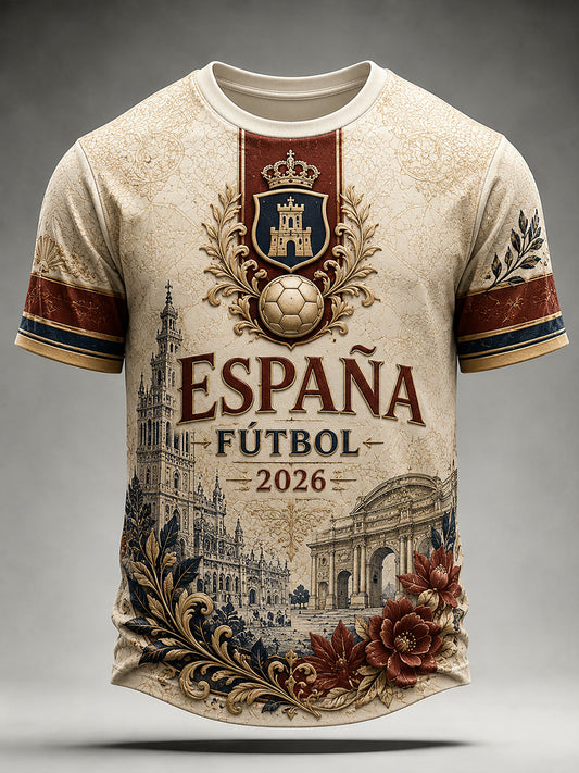 Camiseta de aficionado de fútbol de España 2026 para hombre