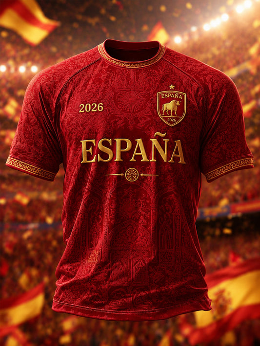 Regalo de los hombres para los aficionados al fútbol imprimir camiseta casual