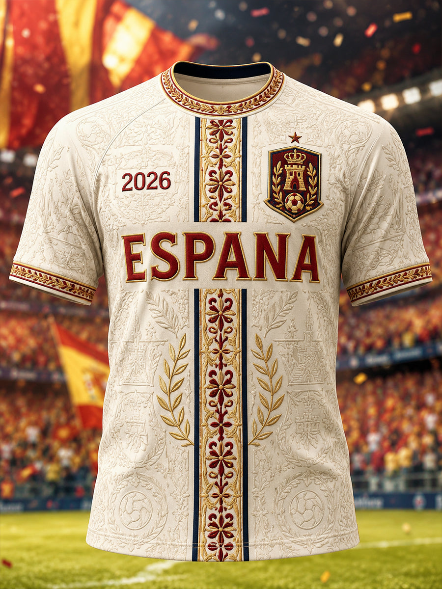 Regalo para hombres aficionados al fútbol: camiseta informal de manga corta con estampado