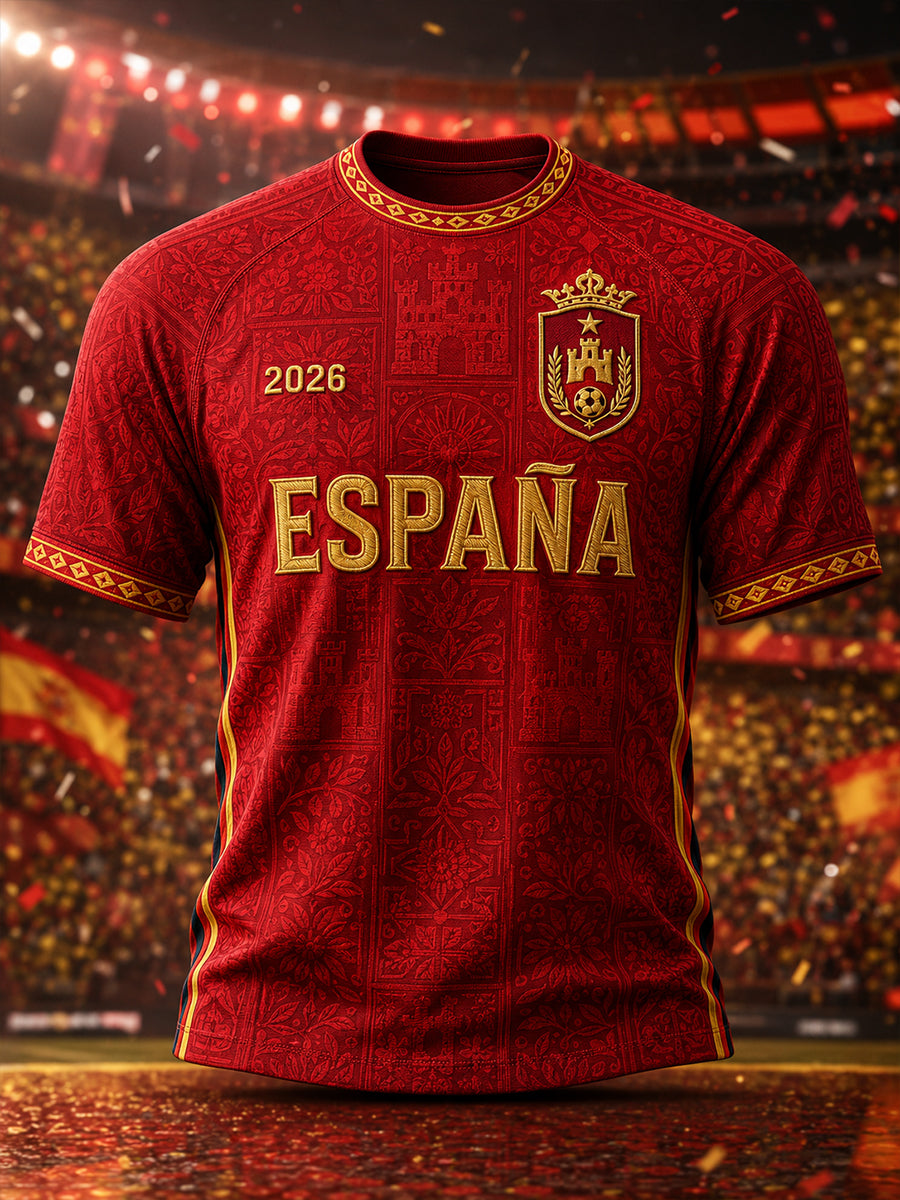 Regalo para hombres aficionados al fútbol: camiseta informal de manga corta con estampado
