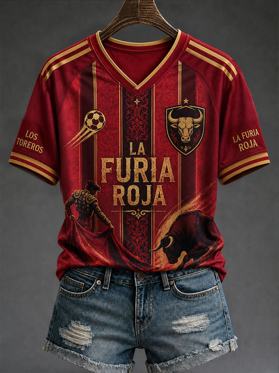 Camiseta de fútbol de España para mujer