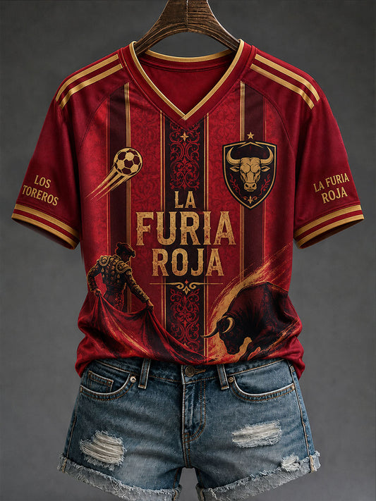 Camiseta de fútbol de España para mujer