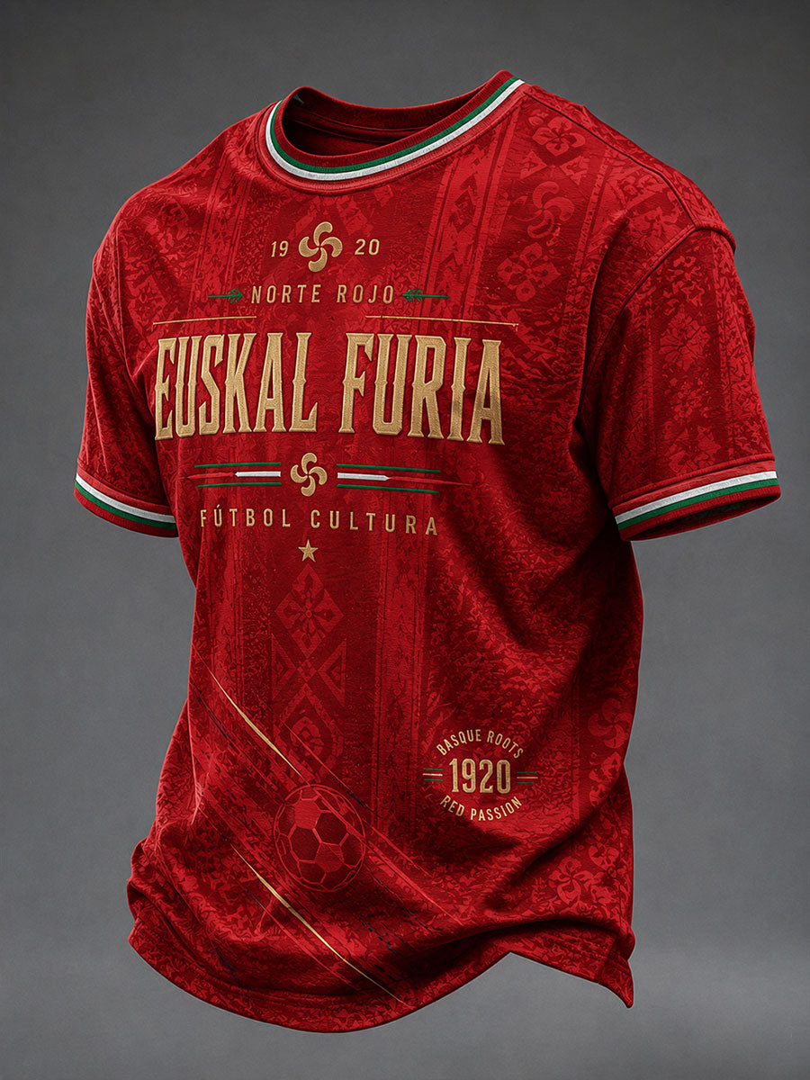 Camiseta de manga corta de fútbol de España para hombre