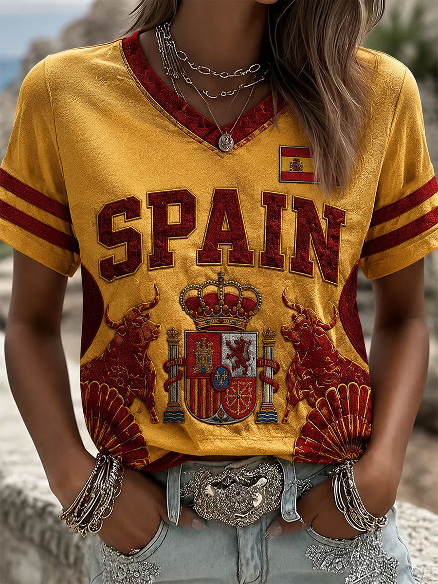 Camiseta de manga corta España Fútbol
