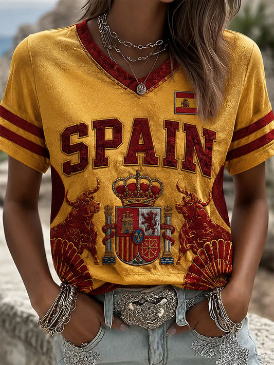 Camiseta de manga corta España Fútbol