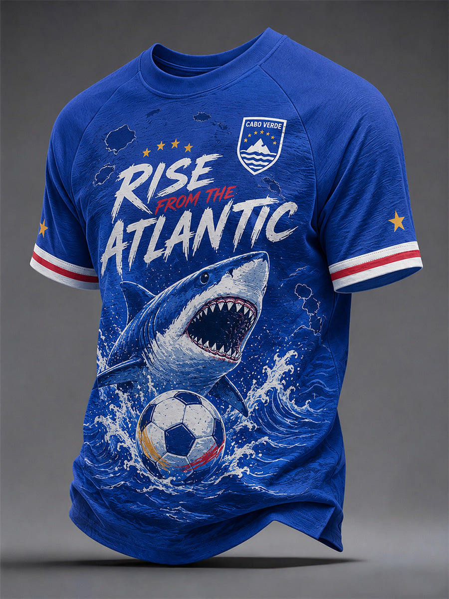 Camiseta casual estampada para hombres, regalo ideal para aficionados al fútbol