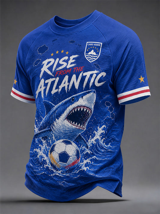 Camiseta casual estampada para hombres, regalo ideal para aficionados al fútbol