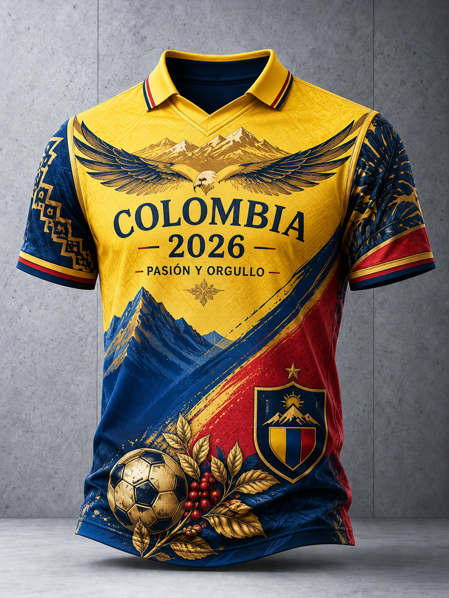 Camiseta deportiva casual Columbia Soccer 2026 para hombre