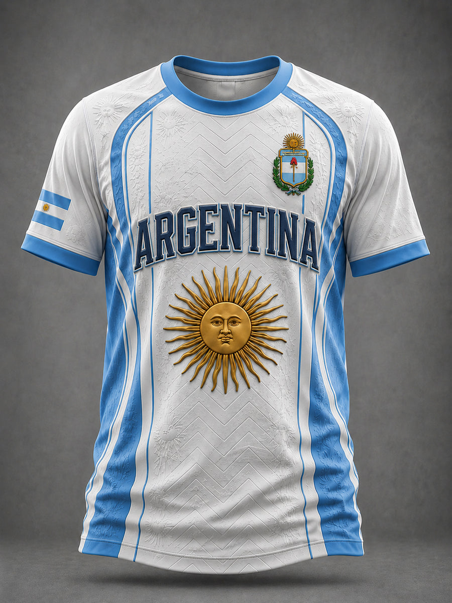 Camiseta estampada de fútbol de Argentina para hombre