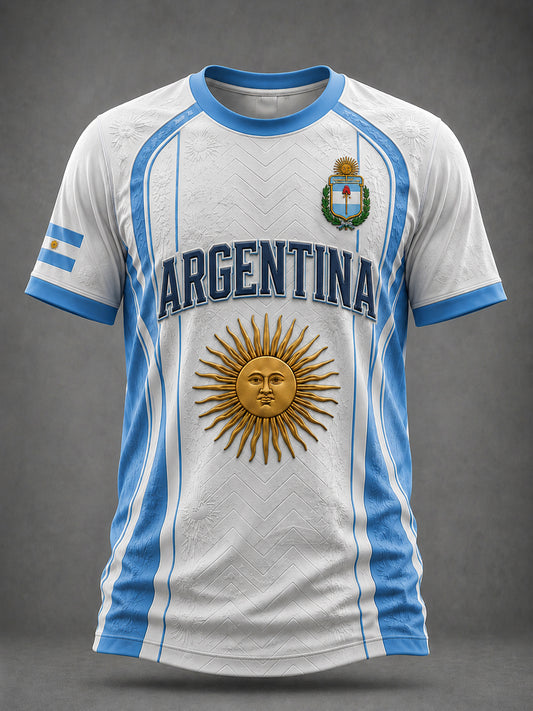 Camiseta estampada de fútbol de Argentina para hombre