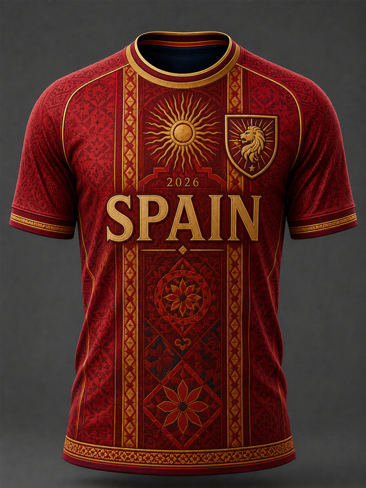 Camiseta casual estampada para hombres, regalo ideal para aficionados al fútbol
