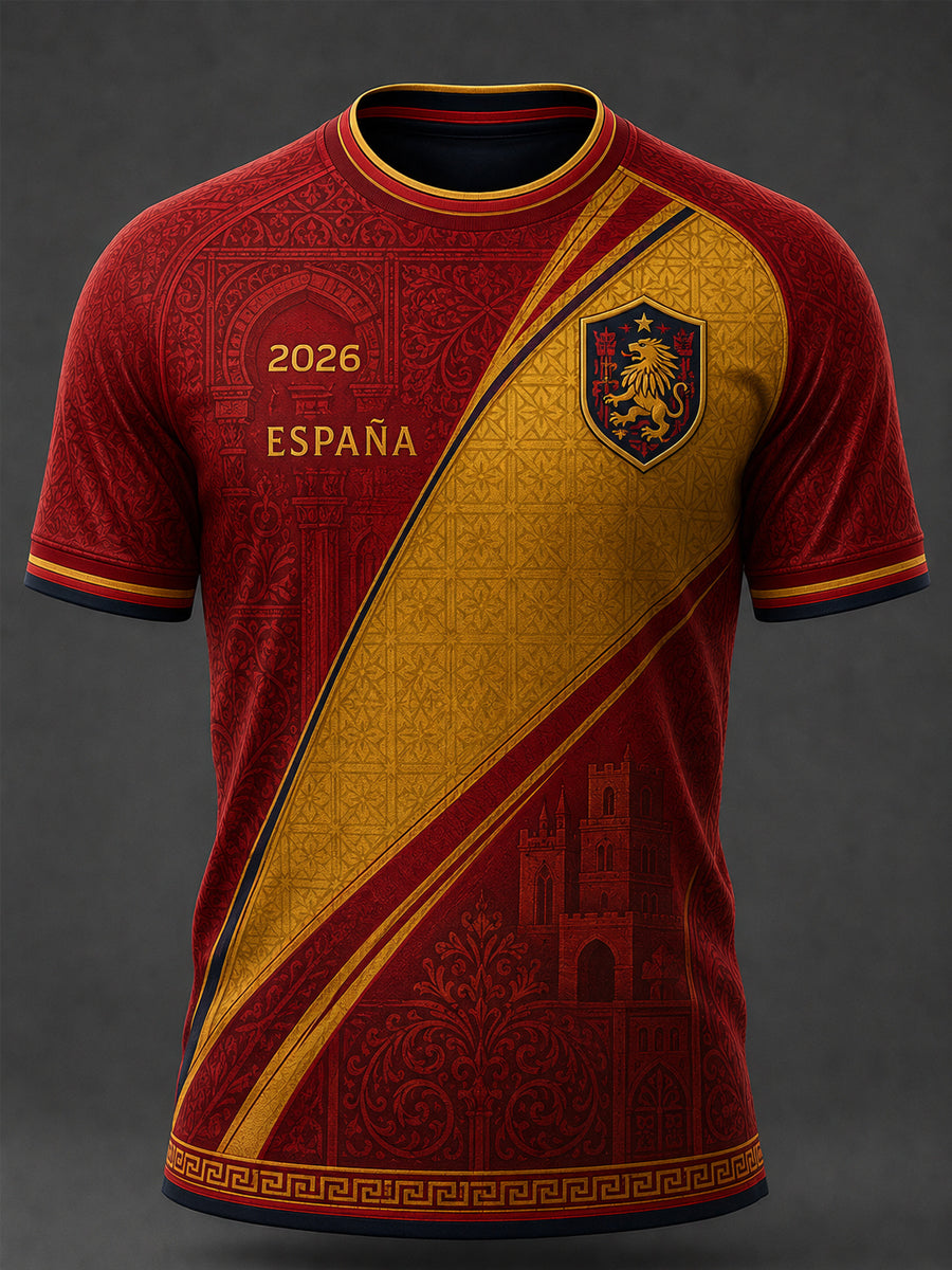 Camiseta casual estampada para hombres, regalo ideal para aficionados al fútbol