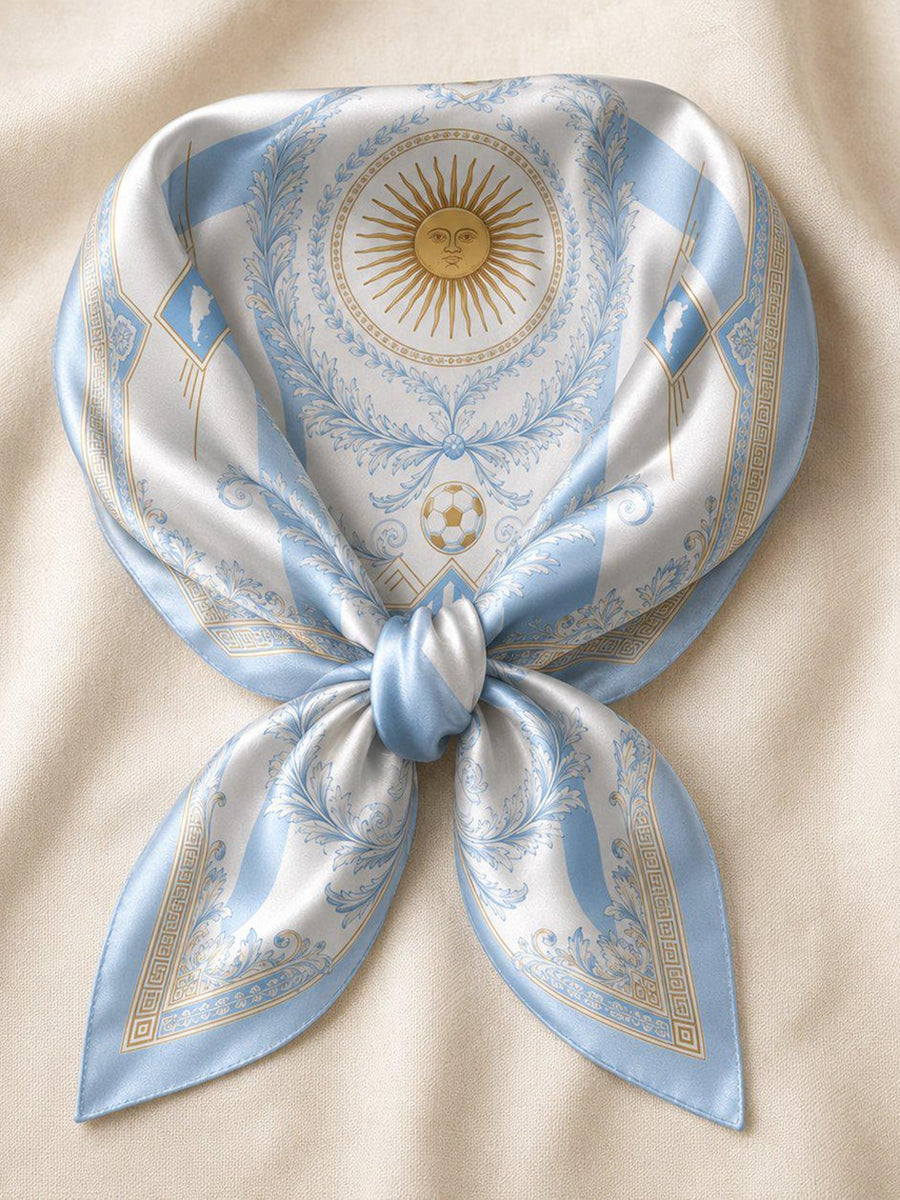 Bandana impresa arte del amante del fútbol de la Argentina del unisex