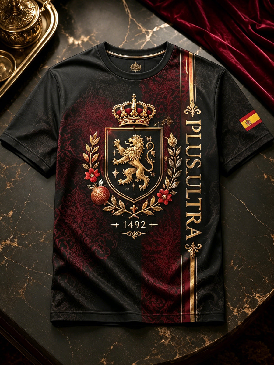 Camiseta con estampado artístico conmemorativo para hombres, categoría veteranos, en español