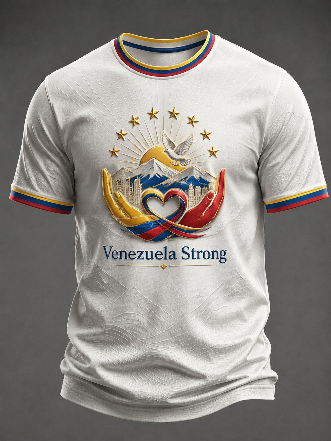 Camiseta estampada Venezuela Fuerte para hombre