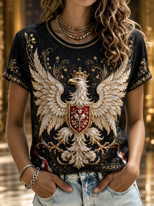 Camiseta Poland de manga corta para mujer
