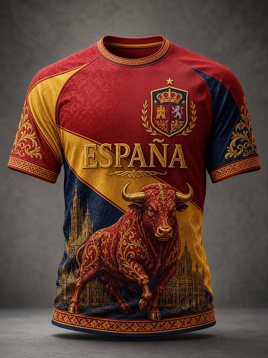 Camiseta de manga corta para hombre de España