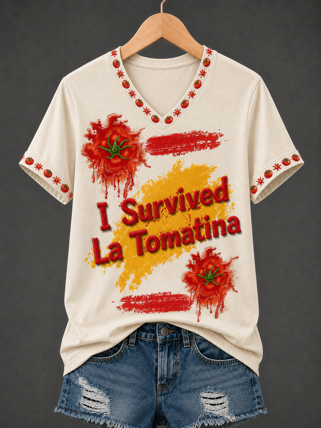 Camiseta de manga corta de La Tomatina femenina en España