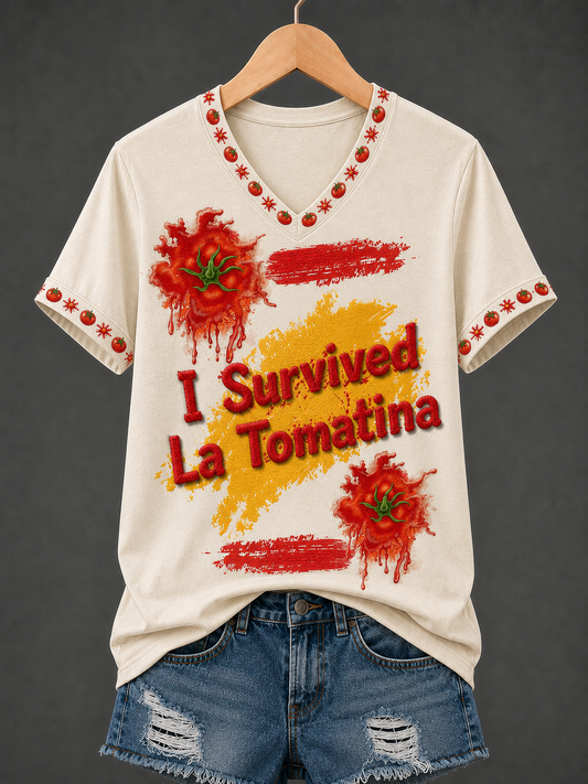 Camiseta de manga corta de La Tomatina femenina en España