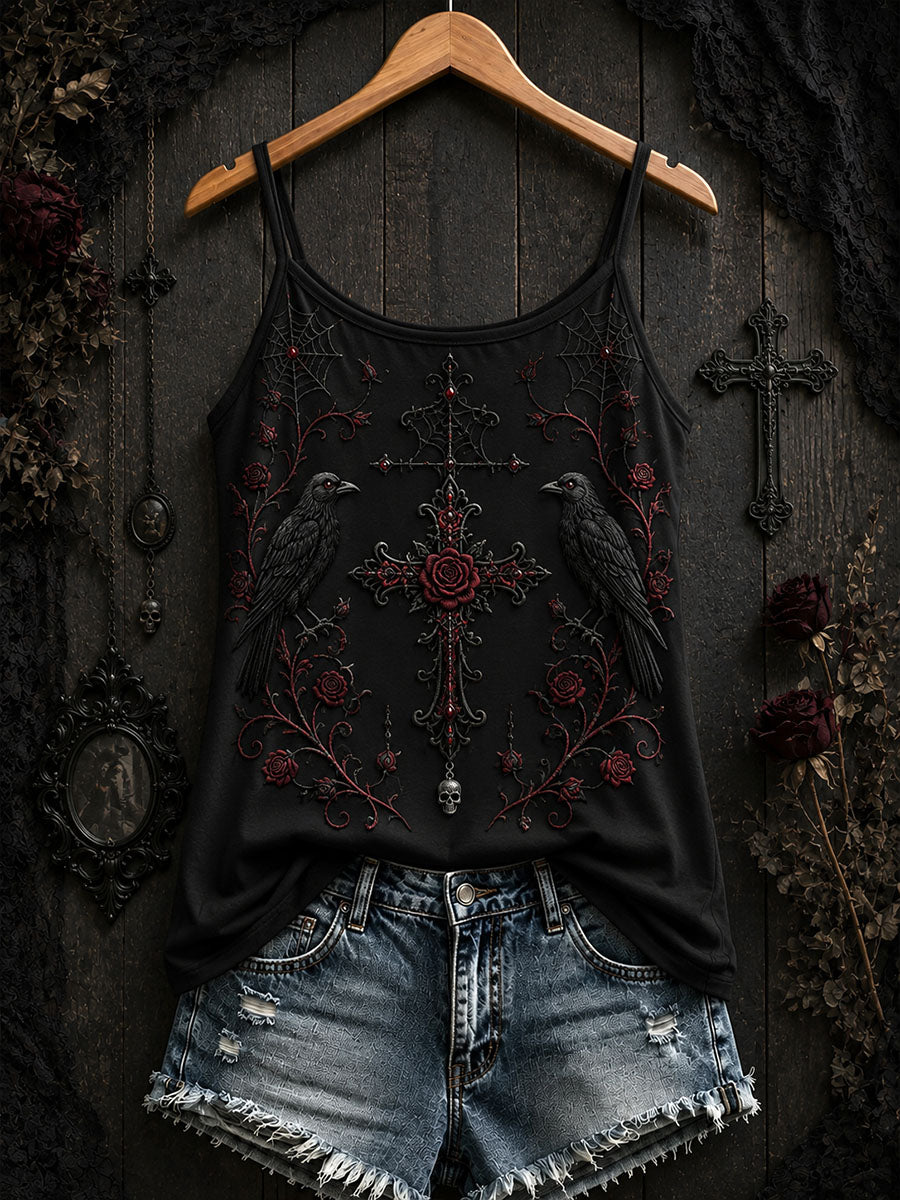 Gothic Cross Tank Top para mujer