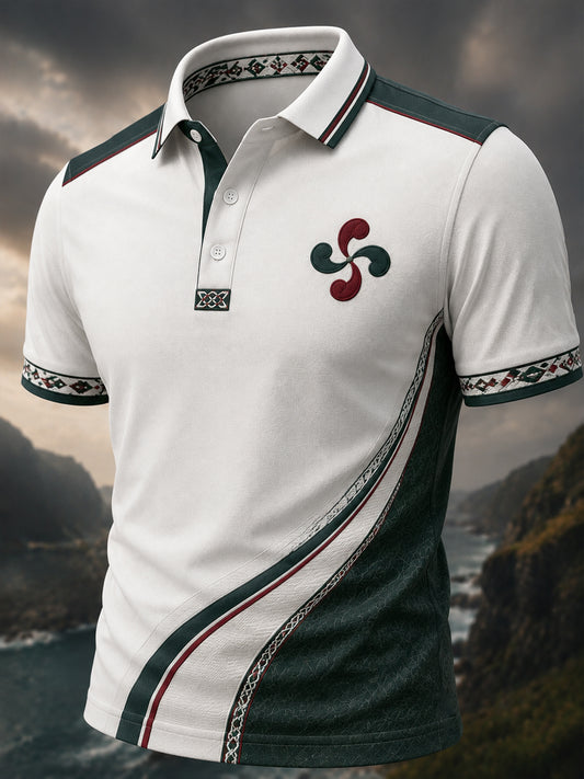 Camiseta informal con estampado del País Vasco para hombre