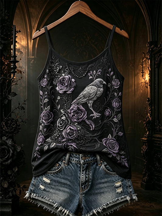 Chaleco casual estampado patrón gótico de las mujeres