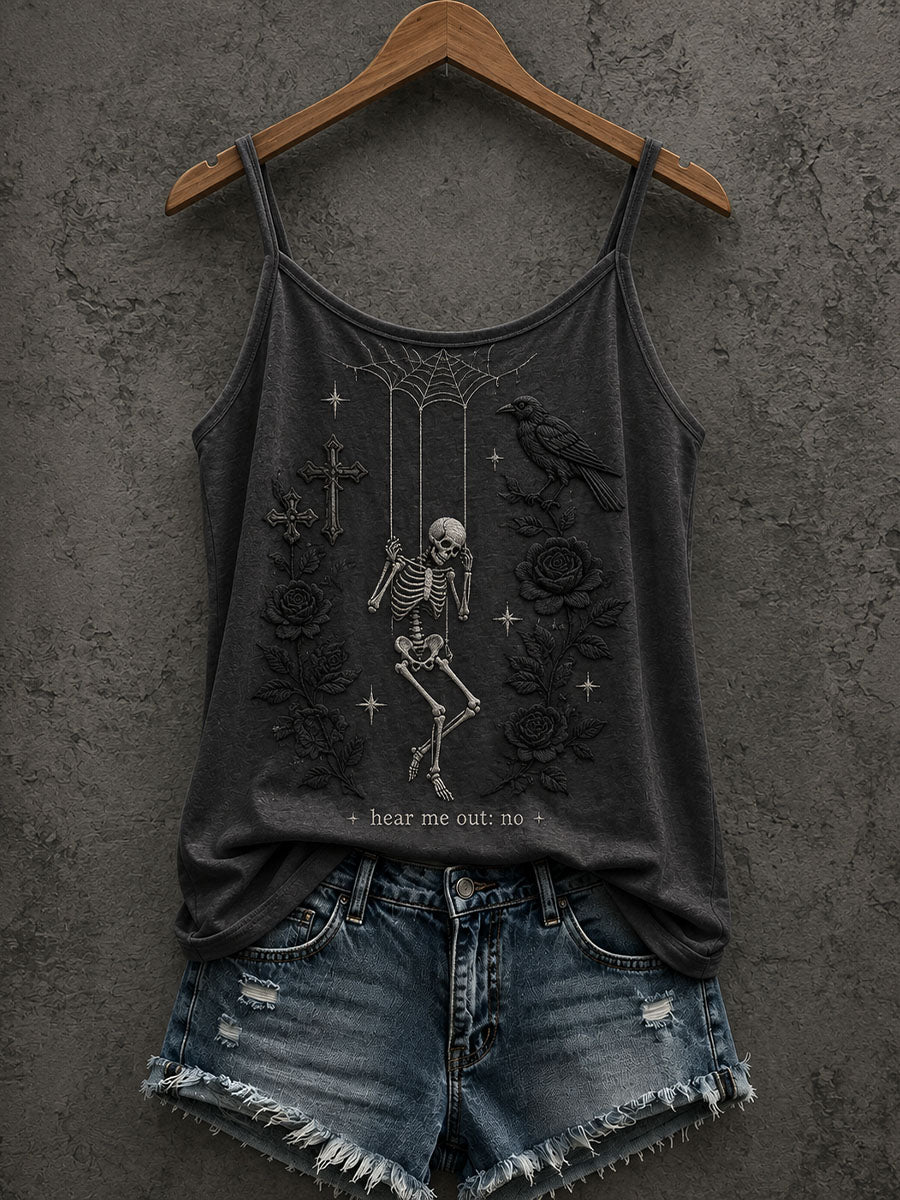 Gothic Skull Tank Top para mujer