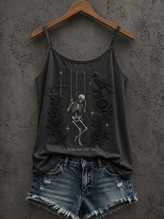 Gothic Skull Tank Top para mujer