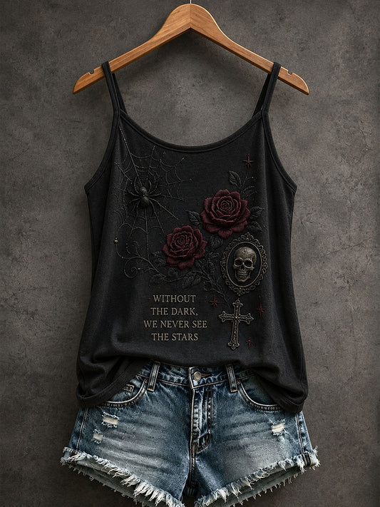 Camiseta sin mangas gótica para mujer