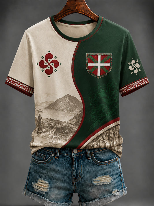 Camiseta de mujer con estampado País Vasco