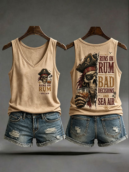 Chalecos de mujer 'Runs On Rum, Bad Decisions, And Sea Air'