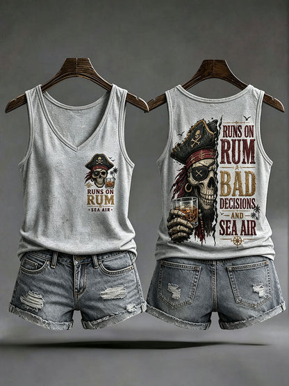 Chalecos de mujer 'Runs On Rum, Bad Decisions, And Sea Air'