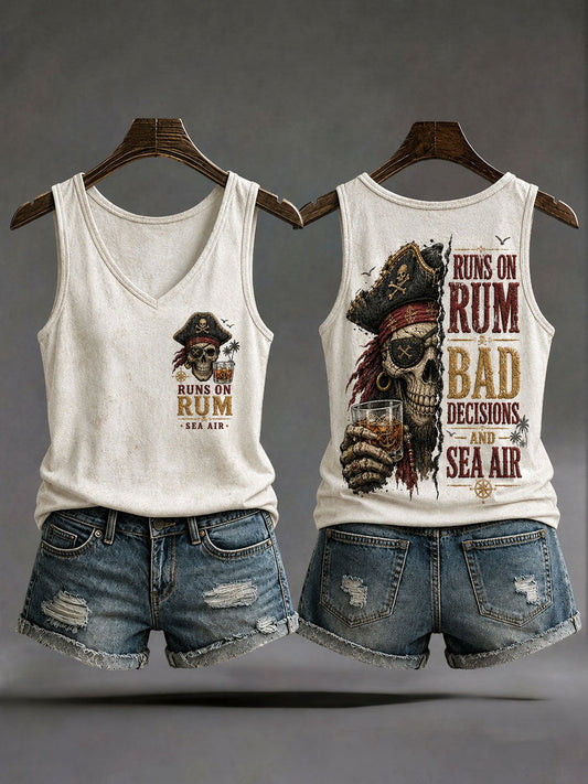 Chalecos de mujer 'Runs On Rum, Bad Decisions, And Sea Air'