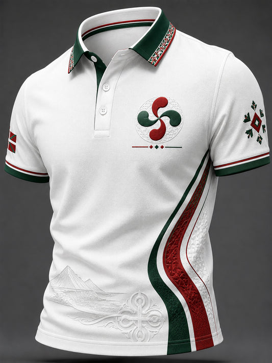 Camiseta informal con estampado del País Vasco para hombre