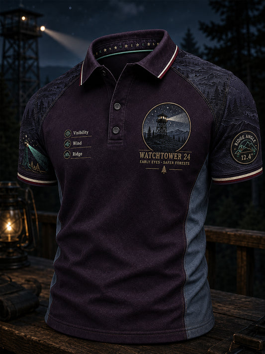 Camiseta de manga corta para hombre con diseño de incendios forestales en Europa