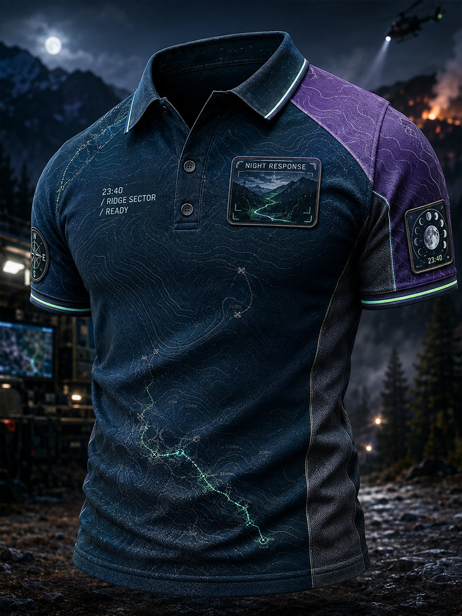 Camiseta de manga corta para hombre con diseño de incendios forestales en Europa