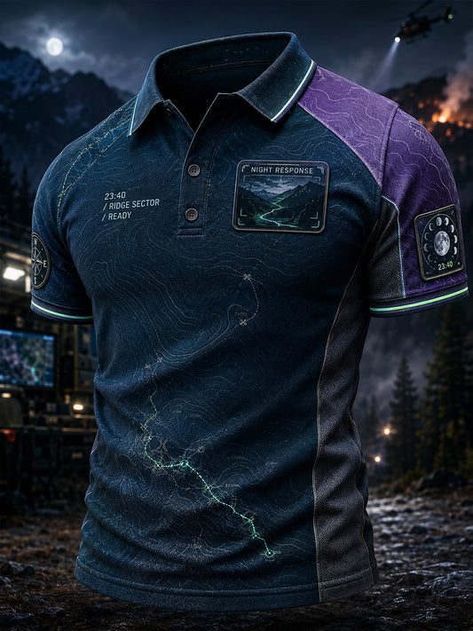 Camiseta de manga corta para hombre con diseño de incendios forestales en Europa