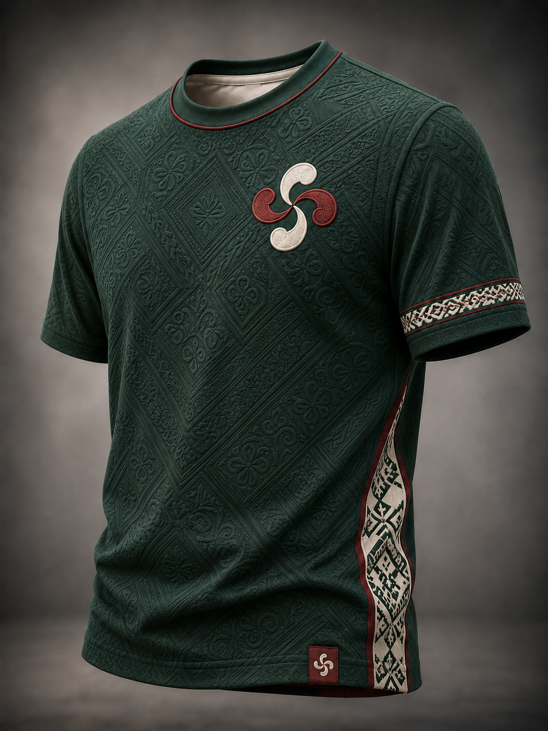 Camiseta vasca de manga corta para hombre
