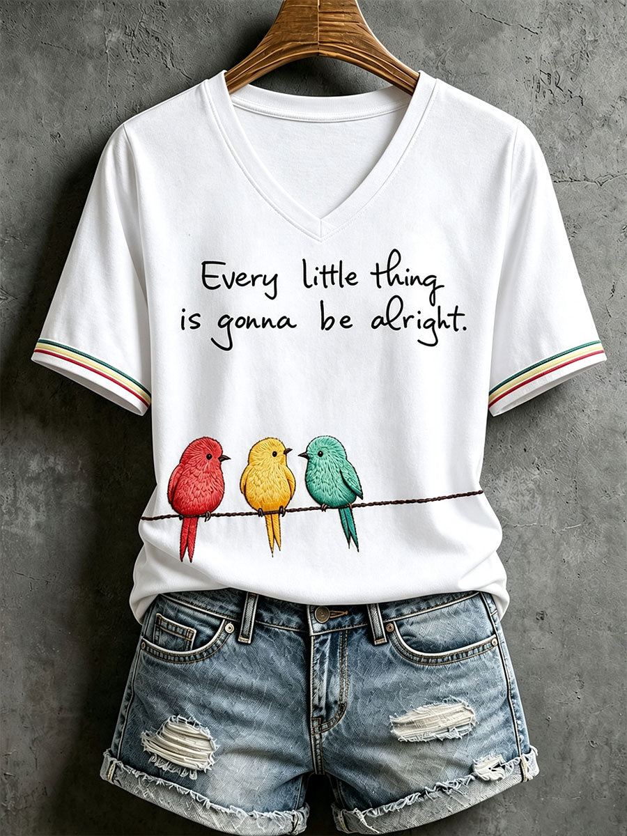 Camiseta Every Little Thing Is Going Be Alright para mujer