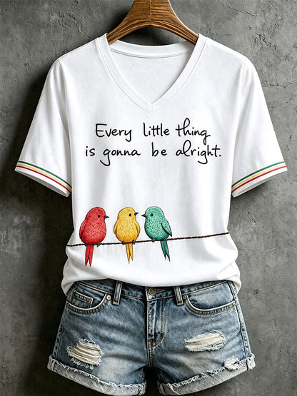 Camiseta Every Little Thing Is Going Be Alright para mujer