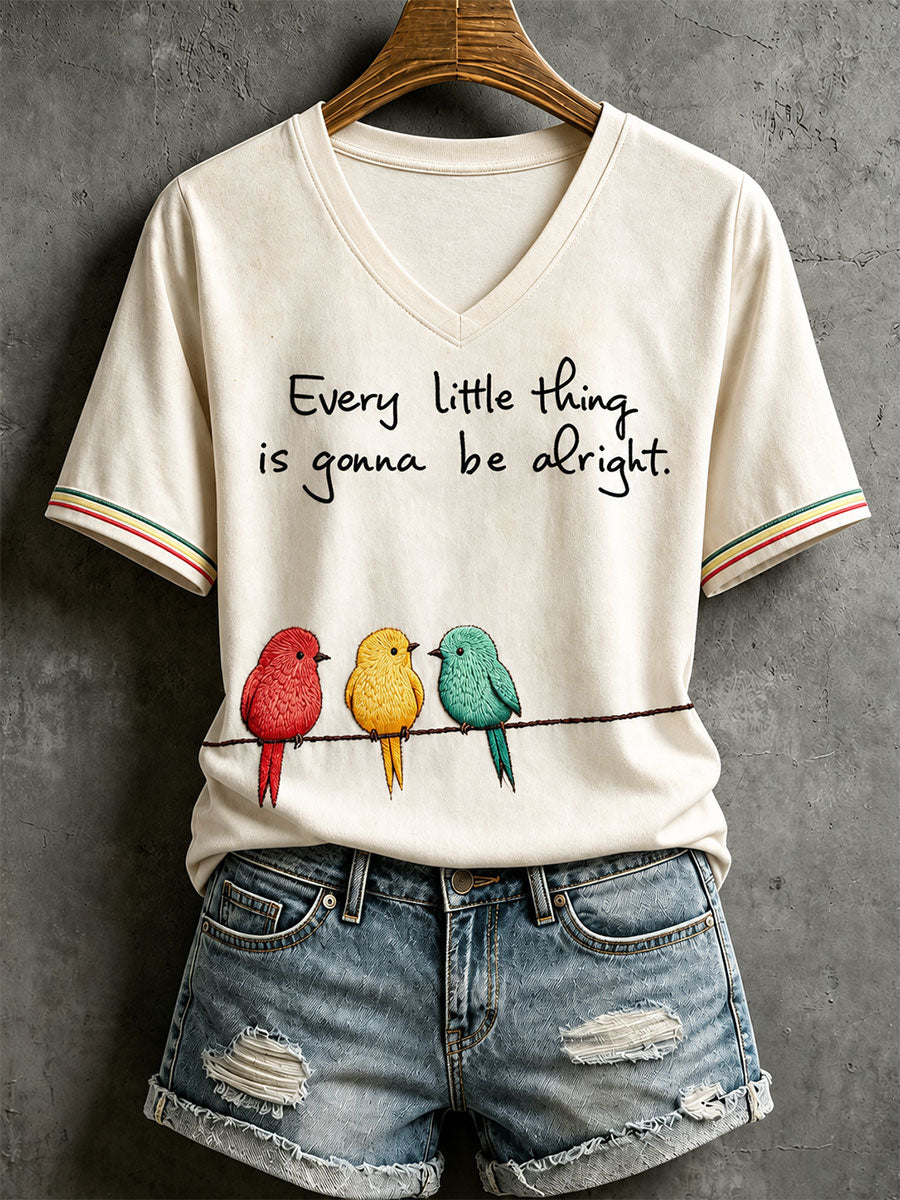 Camiseta Every Little Thing Is Going Be Alright para mujer