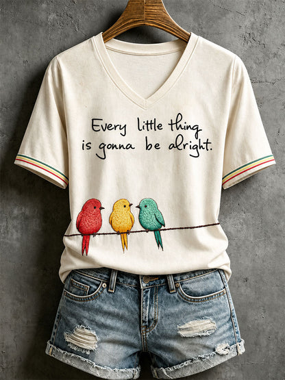 Camiseta Every Little Thing Is Going Be Alright para mujer